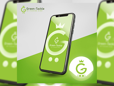 Logo-Design für Onlineshop 2020 app branding fishing graphic design green hook logo logoforonline shop mobile modern logo new logo shopping