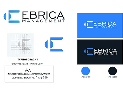 Ebrica logo design brand identity branding graphic design identity system logo