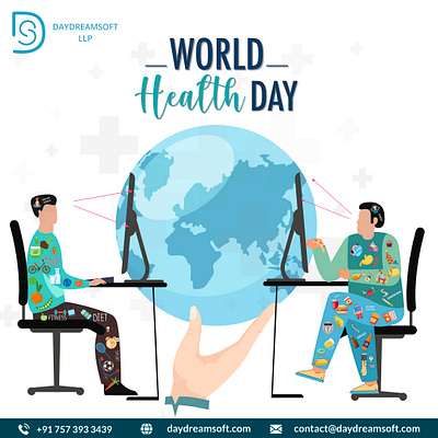 World Health Day color palette design illustration logo design photoshop ui unique logo ux