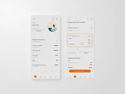 Expense Manager app expense neomorphism payment ui ui design ux ux design visual design