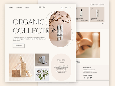Be You - skincare beauty clean ui cosmetics web creative design ecommerce natural shopping skin care ui ui design