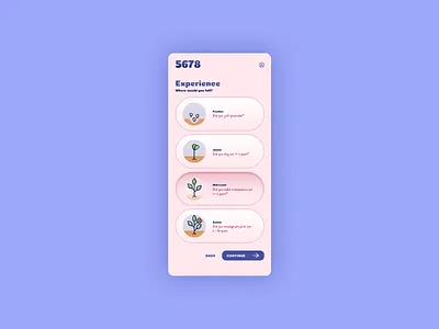 5678 | Daily UI Challenge 064 (Select User Type) 064 64 daily ui daily ui 064 dailyui dailyui064 dailyuichallenge experience levels job site levels options select user type ui user type