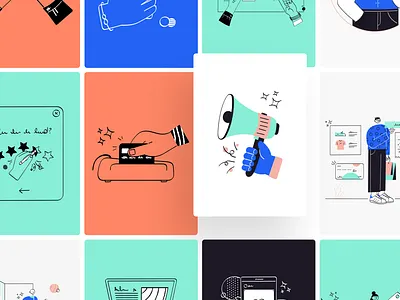 Vidily Illustrations buy cart character characterdesign design discount hand shake illustration online shopping payment rating shopping star