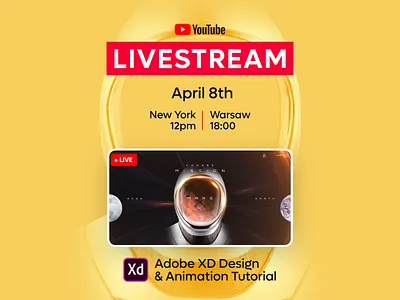LIVESTREAM Tutorial adobexd animation igorvensko livestream mars motion spacex tutorial web design