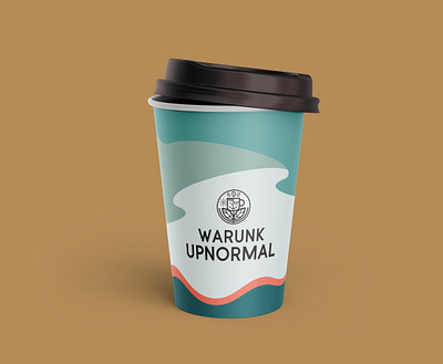 Mockup Cup Redesign Warunk UpNormal Cup Coffee branding design graphic design illustration vector