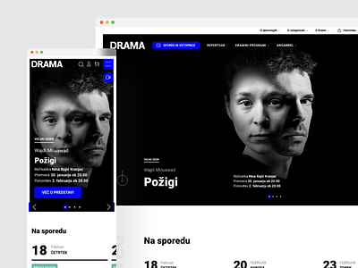 Theatre website redesign adobe xd handoff information architecture prototyping redesign ui design user experience ux design web design wireframing
