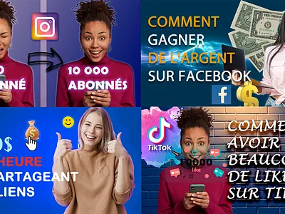 Collection of Youtube Thumbnails animation graphic design motion graphics ui youtube