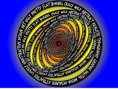 The Designers Spiral design graphic design typography vector