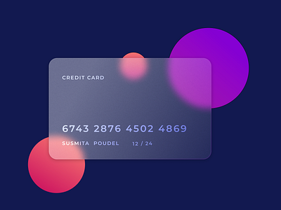 Frosted Glass Card Effect design glasseffect