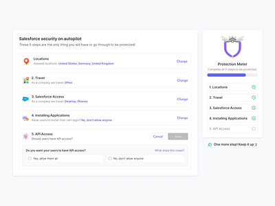 Salesforce onboarding configuration dashboard hubspot nudge onboarding onboarding panel onboarding progress onboarding step onboarding widget outreach progress progress bar progress steps salesforce salesforce onboarding salesforce security salesforce setup setup steps