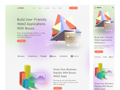 Booxx Website Landing page design app ui branding design flat design glassmorphism glassmorphism design landing page landing page design modern design new website professional design ui ui designer ux design ux designer web app web design web ui website website ui