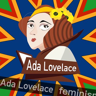 Ada Lovelace 贴纸版 graphic design ui