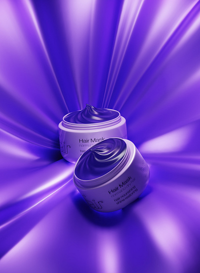 Hair Mask 3D visualization 3d 3d art abstract advertising blender blender3d brand design branding cgi colorful design graphic design graphicdesign package design packaging product visualization