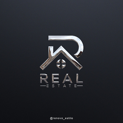 Logo Real Estate 3d branding business company design fashion graphic design icon illustration lenovoestilo logo logotype logotyperealestate new logo realestate renovo estilo style typography vector