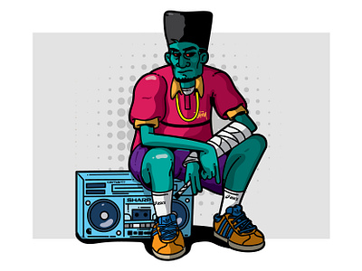 Boombox Swag art character character design colours design drawing graffiti graphic design illustration street streetstyle vector