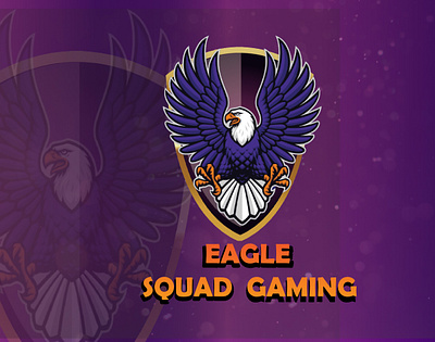 "EAGLE SQUAD GAMING"Logo design gaming design gaming logo graphic design illustration logo logo design ms graphics vector