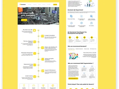 Landing Page design of Devstack website branding creative website design devstack website graphic design landing page software website design ui website design