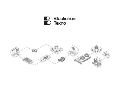 Animation for Blockchain Texno animation animator banking bitcoin blockchain design eth illustration motion graphics