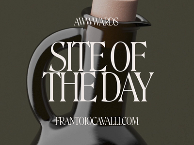 Frantoio Cavalli SOTD 3d 3d motion animation awwwards branding catalogue design ecommerce illustration logo minimal product ui webdesign webflow website