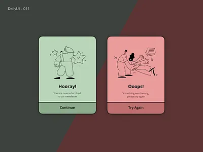 Daily UI - 010: Flash Message 011 80s challenge daily ui daily ui 011 dailyui challenge design flash message minimalistic monochrome ui ui design ui ux uiux visual design