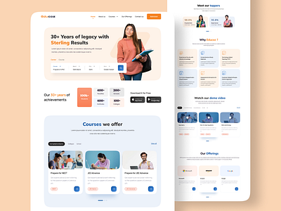 Students Landing Page! 3d animation branding design designer motion graphics ui ui ux uidesign uiux webdesign