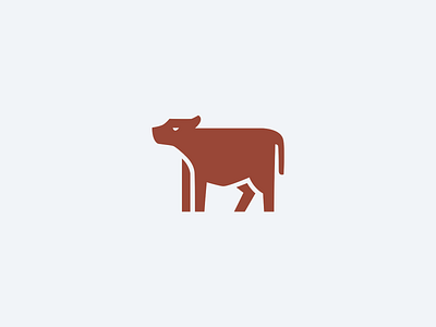 Cow Logomark animal bull cow farm logo mascot