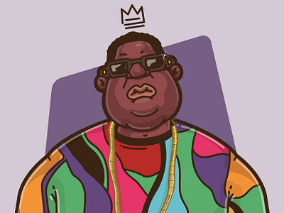 The Notorious B.I.G. animation art b.i.g. biggie character drawing graffiti hip hop illustration rap rapper street vector vector illustration