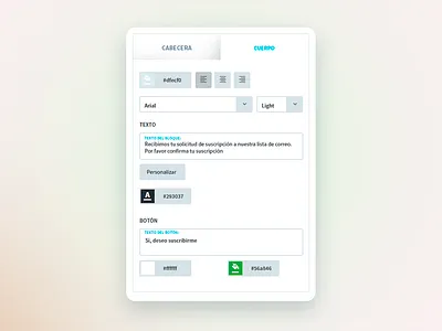Envialo Simple - Email builder application builder desktop ui