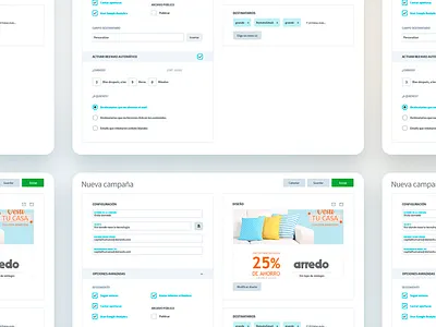 Envialo Simple - Components UI app desktop desktop app email email marketing ui