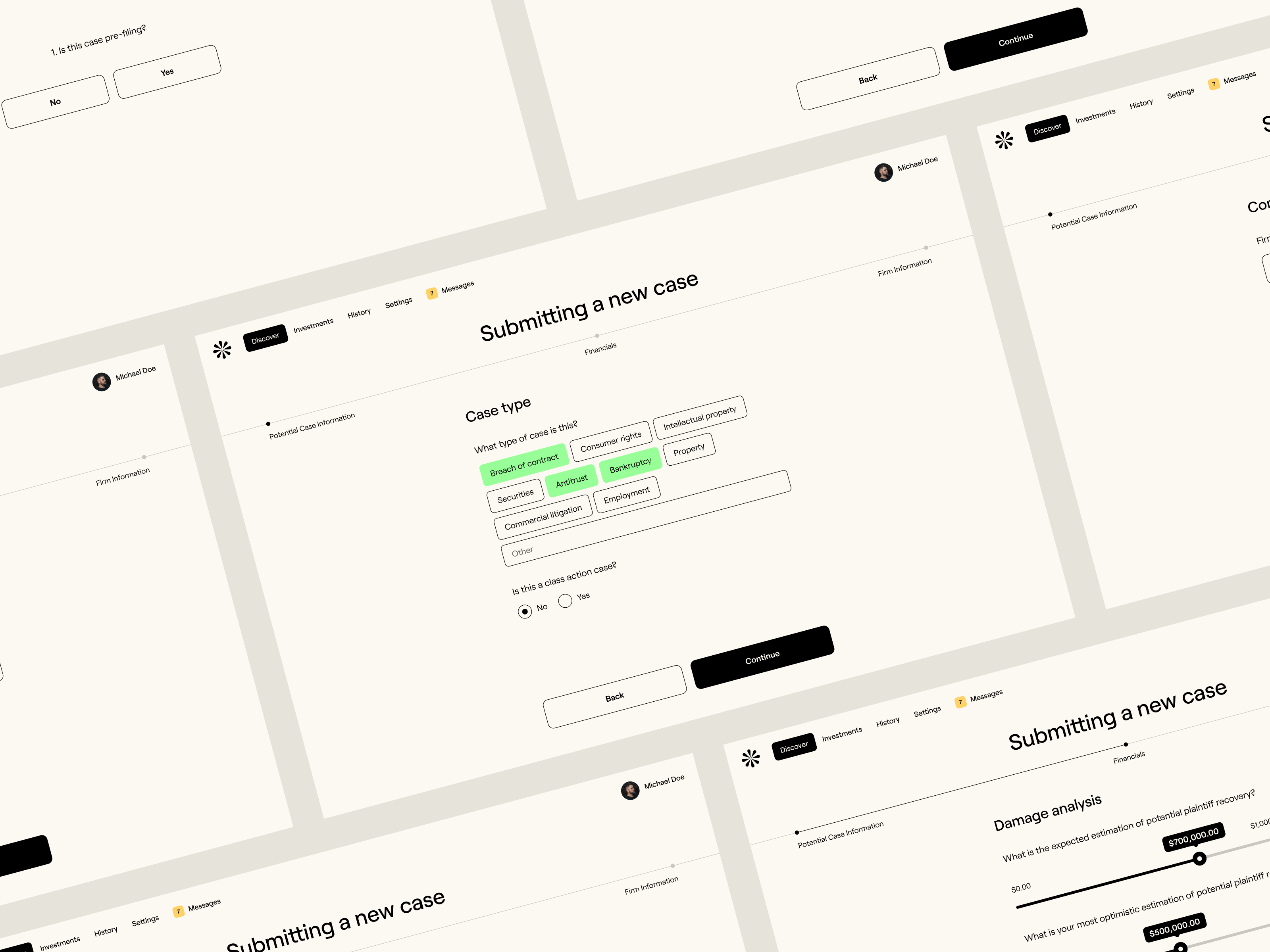 Example of Crowdfunding Litigation - Luo - Onboarding UI&UX