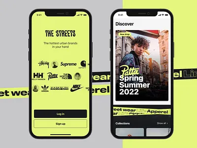 THE STREETS! – shopping app 😎 branding e commerce e commerce app mobile mobile app street wear ui ux