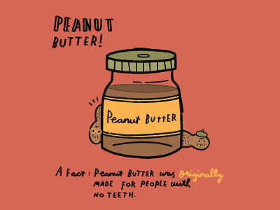 Peanut Butter doodle food iamillustration illustration procreate