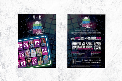 F2 | Drag queen bingo party - flyer design flyer graphic design print