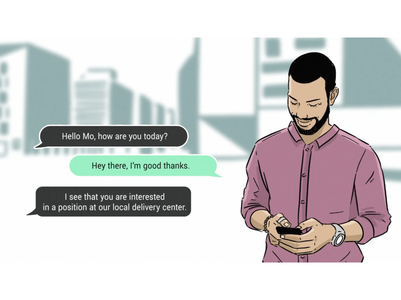 SMS chat ae aftereffects animation chat gif guy typing sms sms send typing