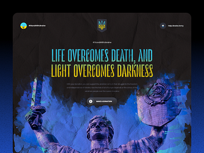 #StandWithUkraine concept design digital designer freedom illustration standwithukraine typography ui ukraine ux