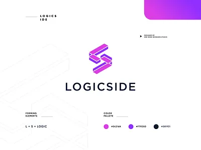 LOGICSIDE Logo Branding app branding design designs icon illustration logo ui ux vector
