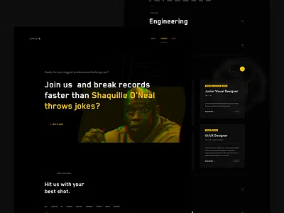 Axilis - Agency Website - Careers agency careers dark gallery jobs orporate typography ui ux values web