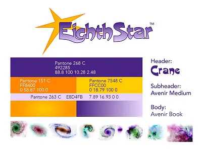 Eighth Star brand branding logo typography