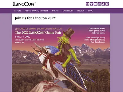 LincCon 2022 website design graphic design illustration logo typography ui ux website wordpress