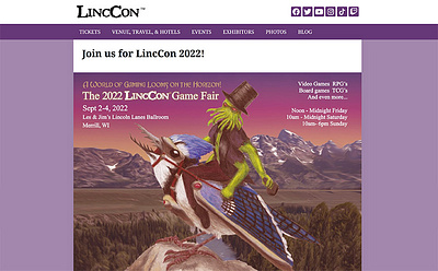 LincCon 2022 website design graphic design illustration logo typography ui ux website wordpress