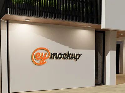 Free Light 3D Logo Mockup 3d design download mock up download mock ups download mockup free illustration light logo mockup mockup psd mockups psd