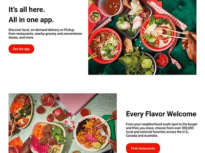 Recreation of Doordash website. app design doo graphic design ui