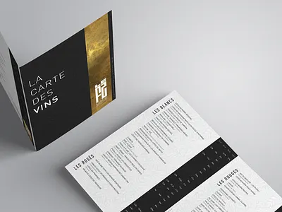 le F2 | print wine card card design graphic design menu print