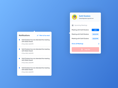 Popup and Menu Design 🔥 clean figma ui vector