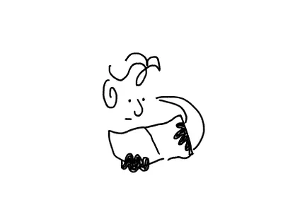 read a book characters design doodle graphic illustration minimal vector