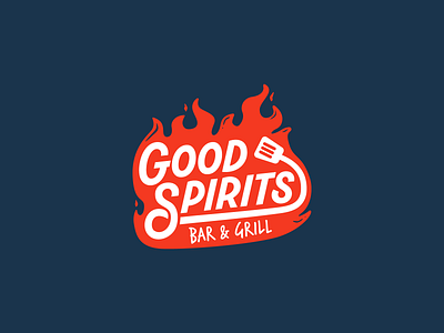 GS bar & grill — logo bar bbq beef branding fire food grill grill logo grill restaurant logo logotype orange restaurant