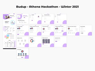 Budup! - Athena Hackathon - Winter 2021 branding interface landing page ui website