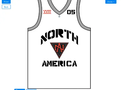 Team North America (World Cup of Hockey) Baskeball Jersey(front) design graphic design graphics hockey jersey logo north america world cup of hockey