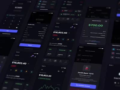 Crypto wallet and marketplace animation app bitcoin crypto cryptocurrency dark dashboard design fintech illustration interface marketplace mobile motion slick studio ui uiux ux wallet