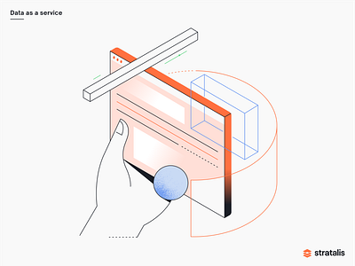 Stratalis - Data as a service illustration design flat flatillustration graphic graphic design illustration isometric lineillustration minimal ui ux vector website